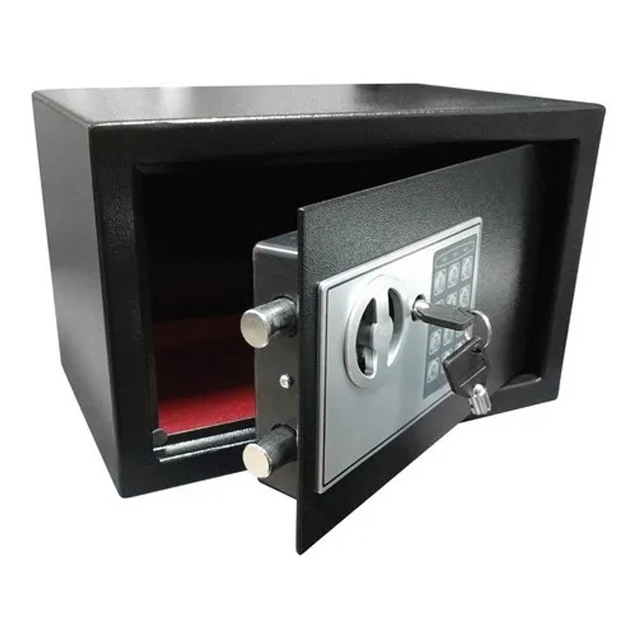 Caja Fuerte Digital E17 Silver Shadow Teclado Digital+llaves Color Gris oscuro 5