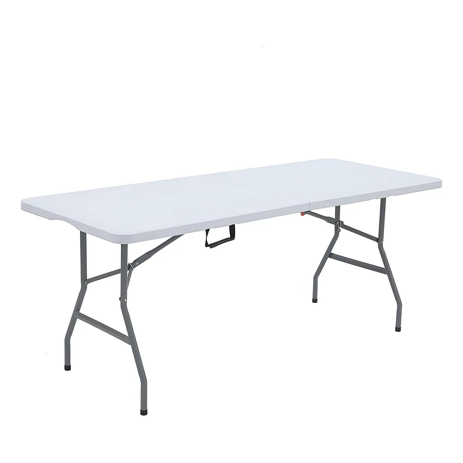 Mesa Plegable Valija 1.8 Mts Hogar Camping Jardín Reforzada Color Blanco 2