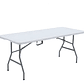 Mesa Plegable Valija 1.8 Mts Hogar Camping Jardín Reforzada Color Blanco - Miniatura 2