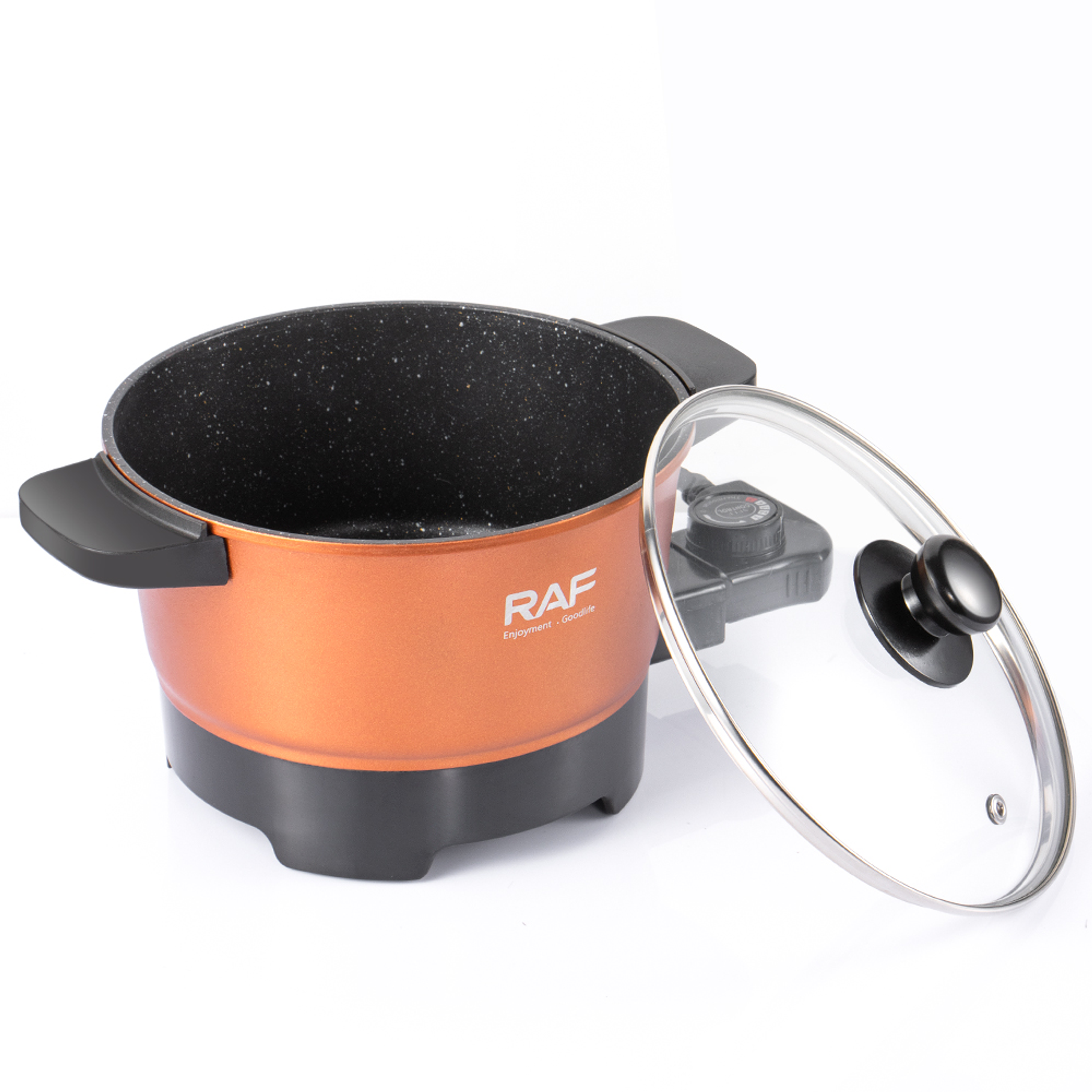 Olla Eléctrica Multifunción 2.5Lts 650w R.5427 Raf Naranja  4