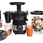 Juego de procesador licuadora extractor frutas verduras 6 en 1 color negro Raf R.2869 - Miniatura 5