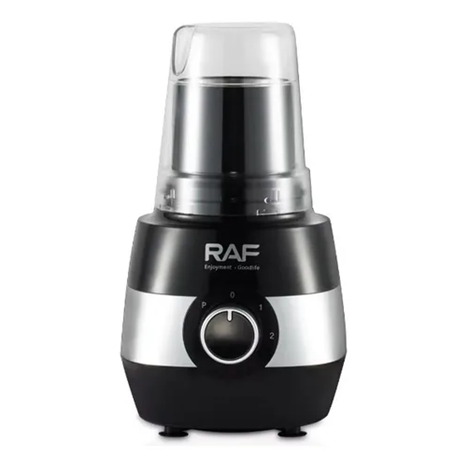 Juego de procesador licuadora extractor frutas verduras 6 en 1 color negro Raf R.2869 6