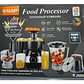 Juego de procesador licuadora extractor frutas verduras 6 en 1 color negro Raf R.2869 - Miniatura 8