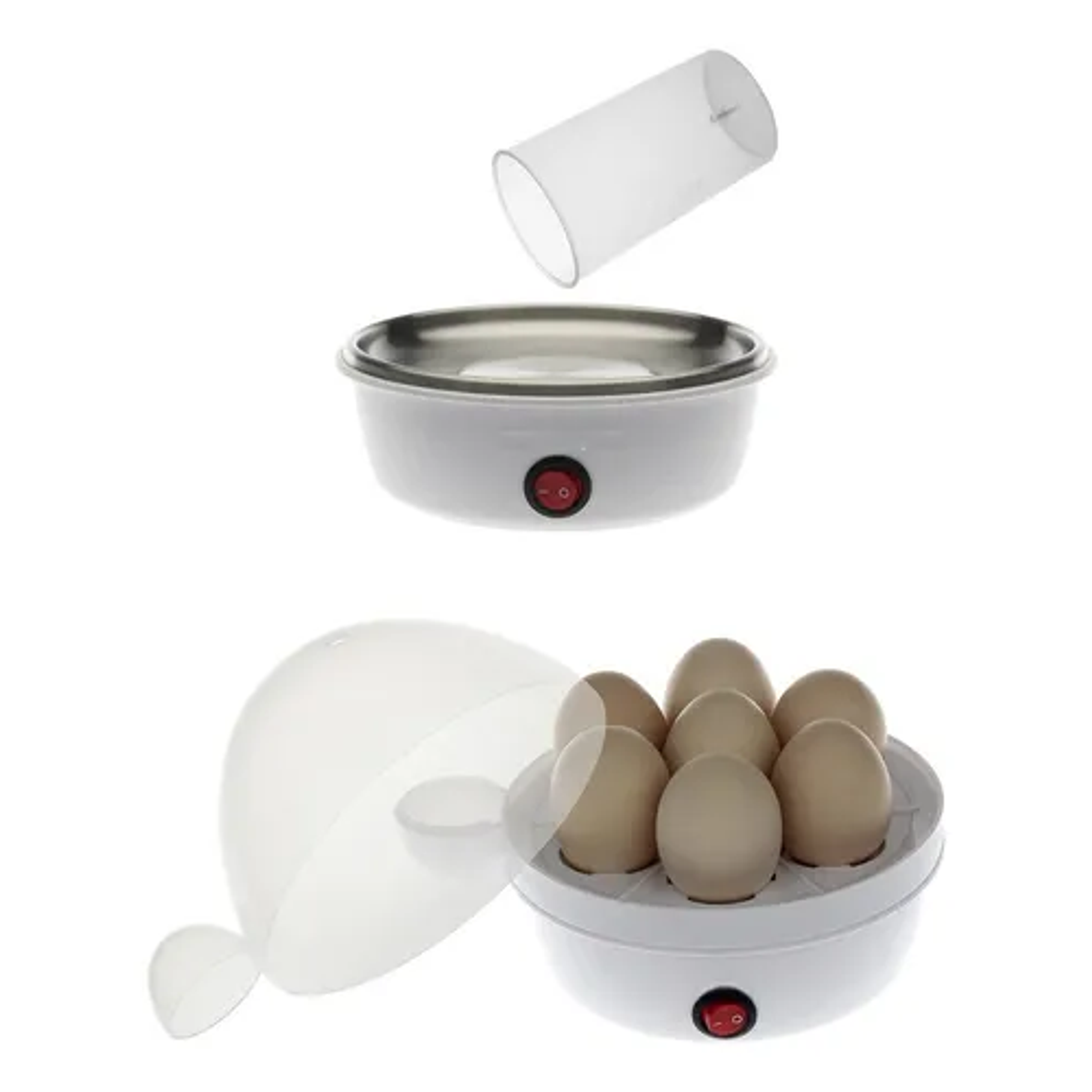 Máquina Hervidor Cocedor Huevos Vapor Eléctrico 350w Raf Color Blanco Frecuencia 50 3