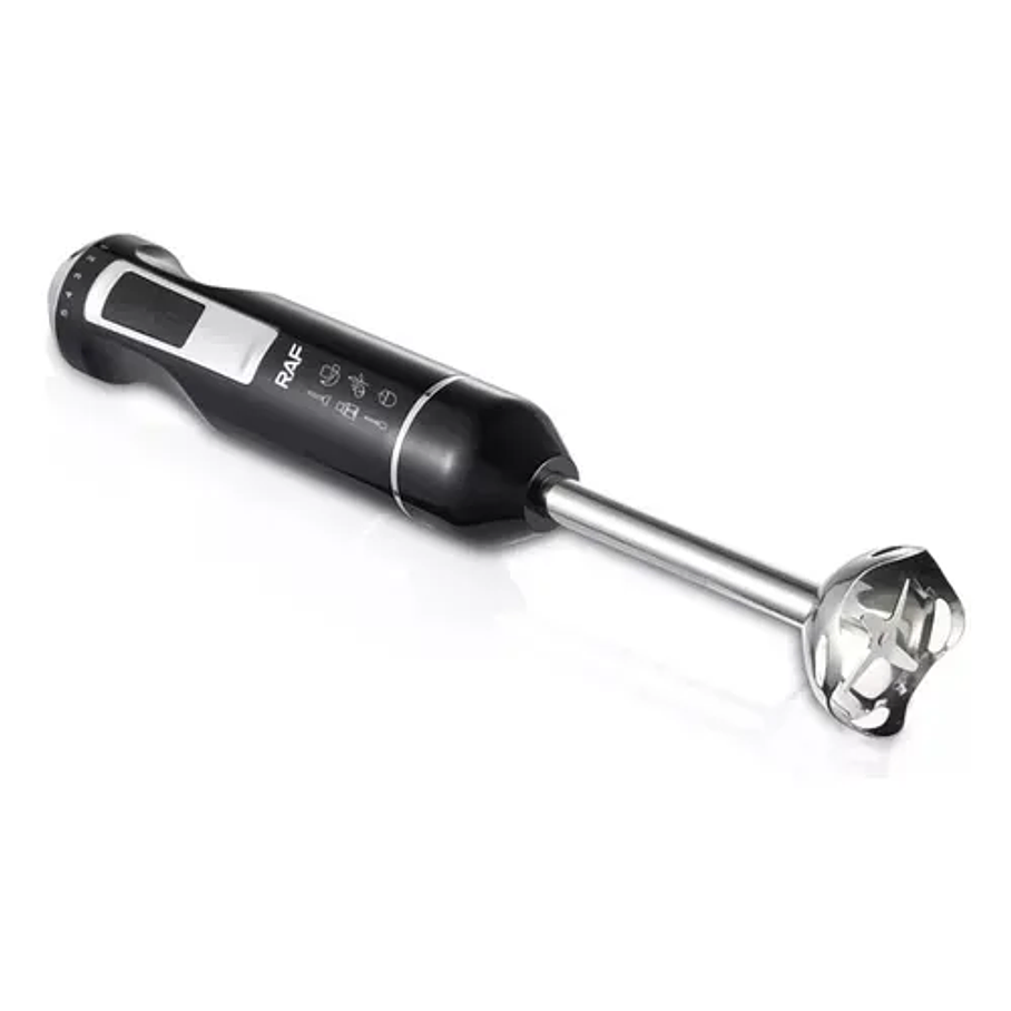 Pimer Juego De Licuadora De Mano 4 En 1 De 1600w 4 Cuchillas Color Negro Raf 2