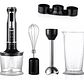 Pimer Juego De Licuadora De Mano 4 En 1 De 1600w 4 Cuchillas Color Negro Raf - Miniatura 5