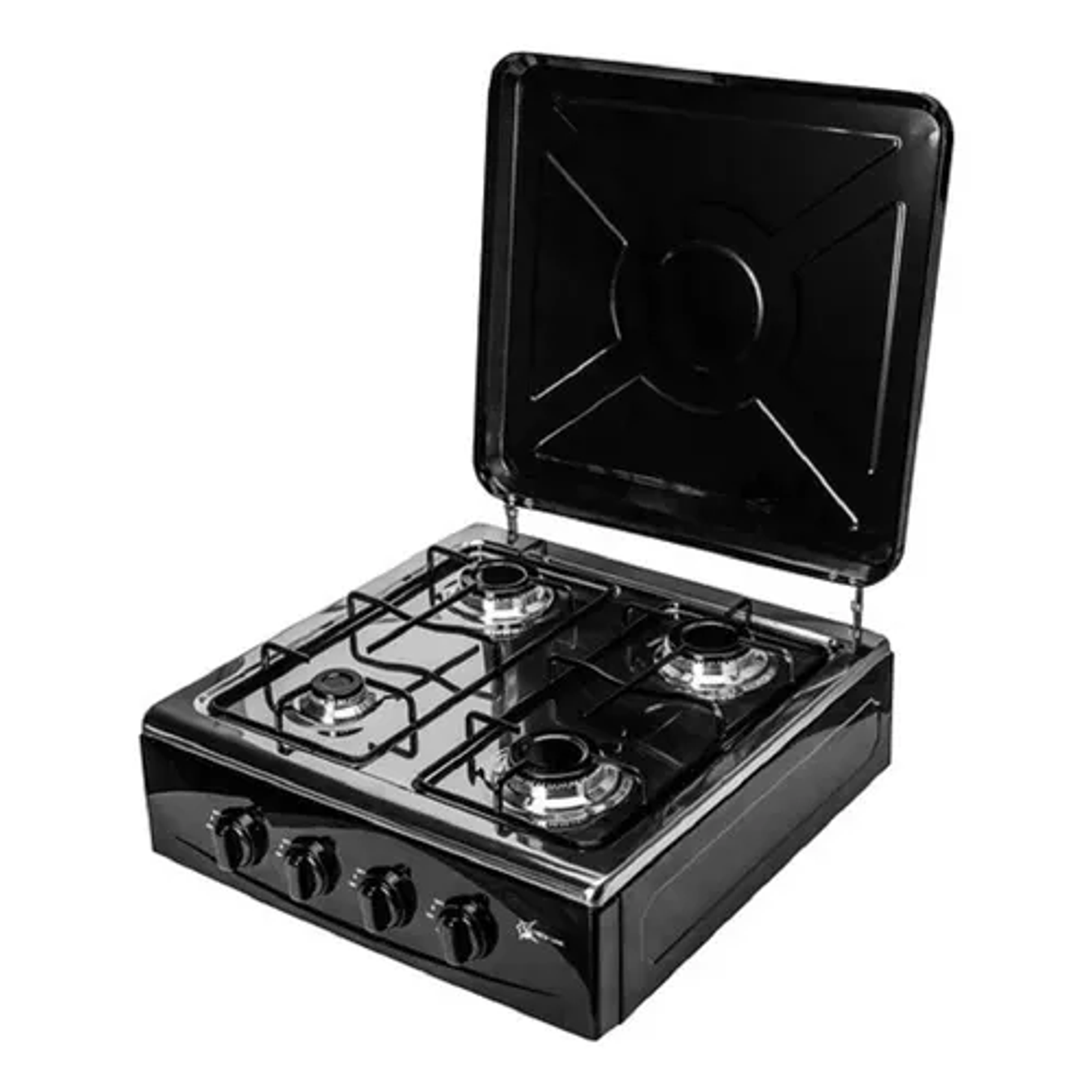 Cocinas Gas Cocina Encimera Gas Cocina Gas Cocina 4 Platos Color Negro Sobremesa 1