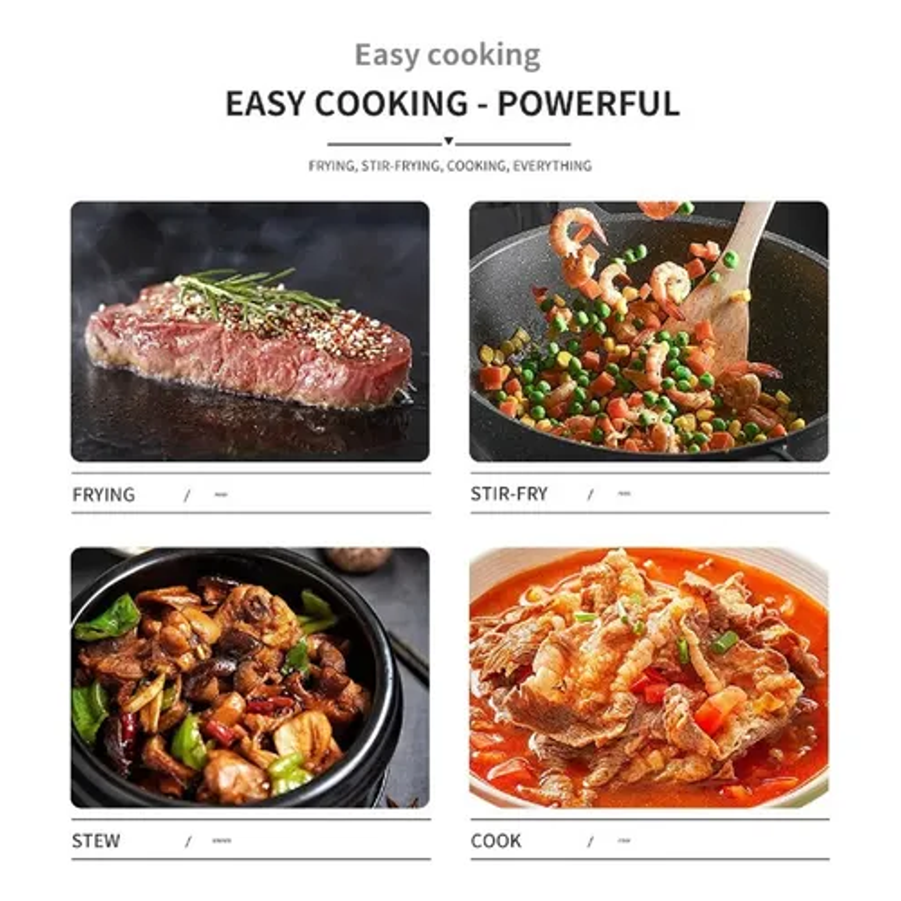 Cocinas Gas Cocina Encimera Gas Cocina Gas Cocina 4 Platos Color Negro Sobremesa 7