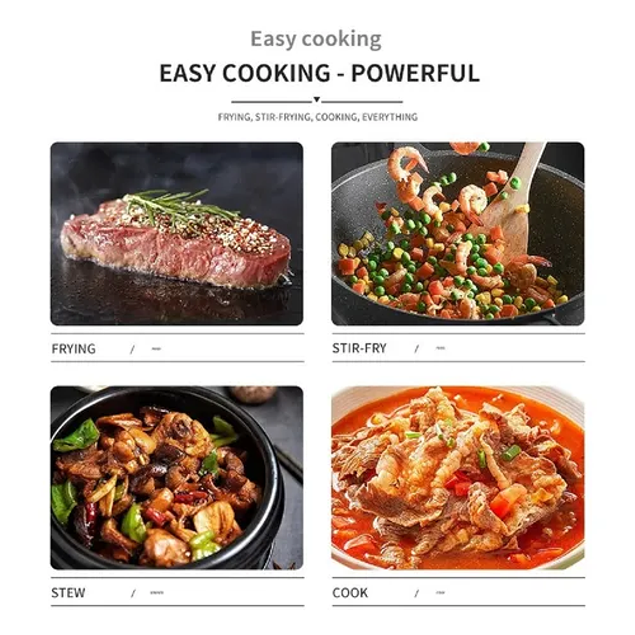 Cocinas Gas Cocina Encimera Gas Cocina Gas Cocina 4 Platos Color Negro Sobremesa 7