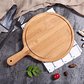 Plato De Madera Para Pizza Alimentos 30 Cm Tabla Picoteo - Miniatura 4