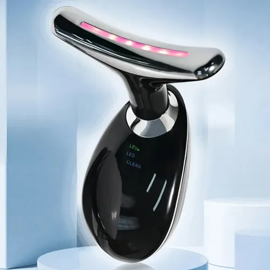 Masajeador Eléctrico Portátil Para Cuerpo Entero Genérica Led Facial Massageador Negro 3