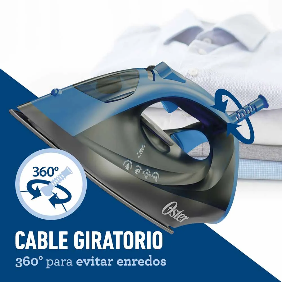 Plancha de vapor Oster® con base de cerámica GCSTBS6052 5