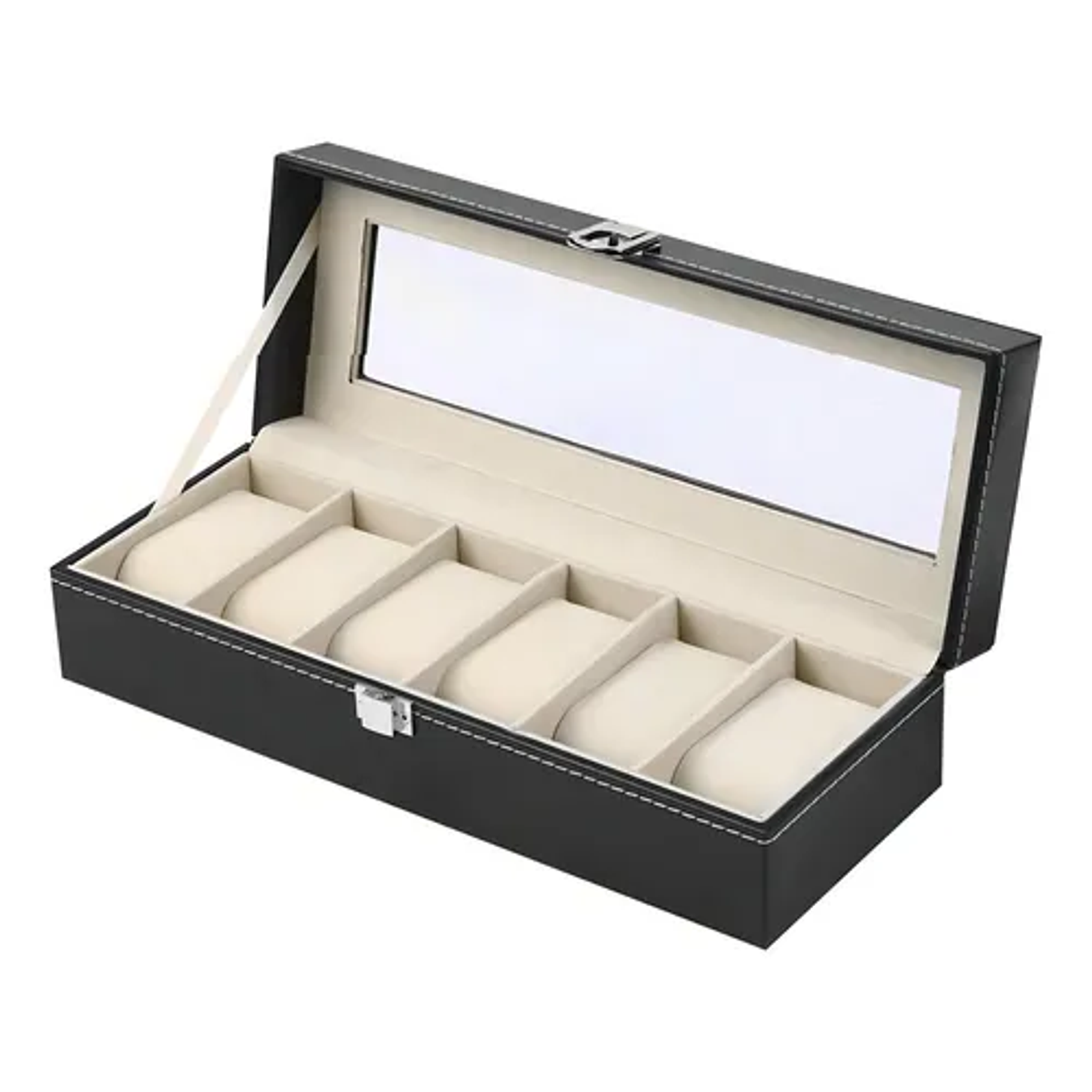 Organizador Reloj Deluxe 6 Relojes Organizados Guardados  Mantenimiento de Reloj 4