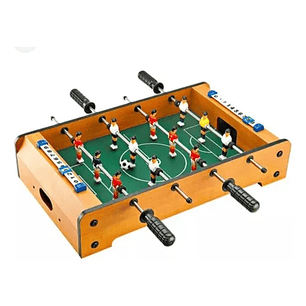 Juego De Mesa Fútbol Para Niños Taca Taca 60,5x30,5cm Taca-taca Marrón Juguete Para Amigos y Familiares 