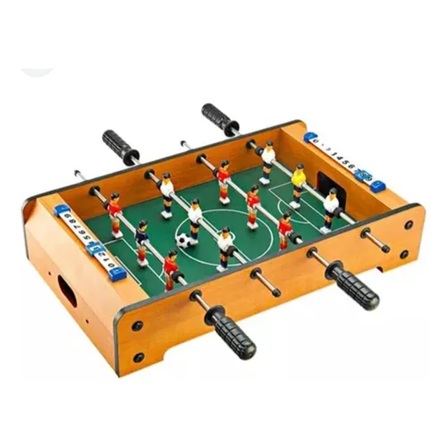 Juego De Mesa Fútbol Para Niños Taca Taca 60,5x30,5cm Taca-taca Marrón Juguete Para Amigos y Familiares  1