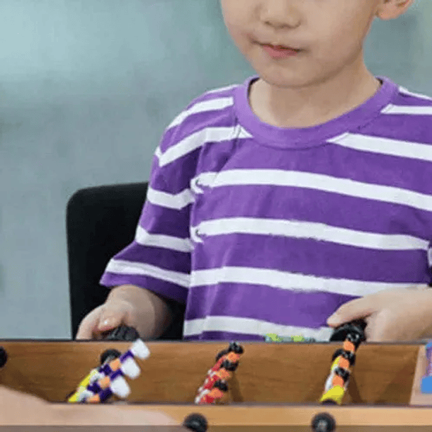 Juego De Mesa Fútbol Para Niños Taca Taca 60,5x30,5cm Taca-taca Marrón Juguete Para Amigos y Familiares  4