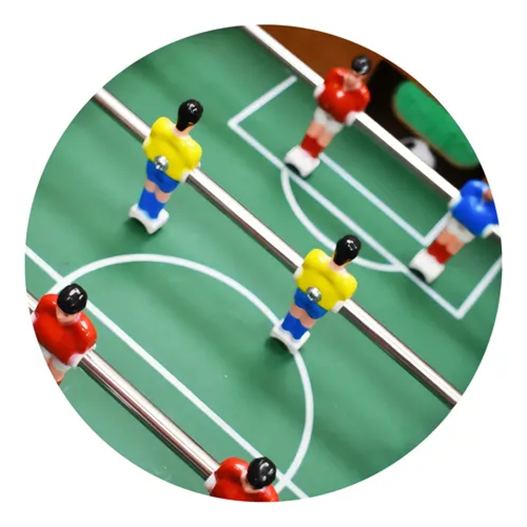 Juego De Mesa Fútbol Para Niños Taca Taca 60,5x30,5cm Taca-taca Marrón Juguete Para Amigos y Familiares  6