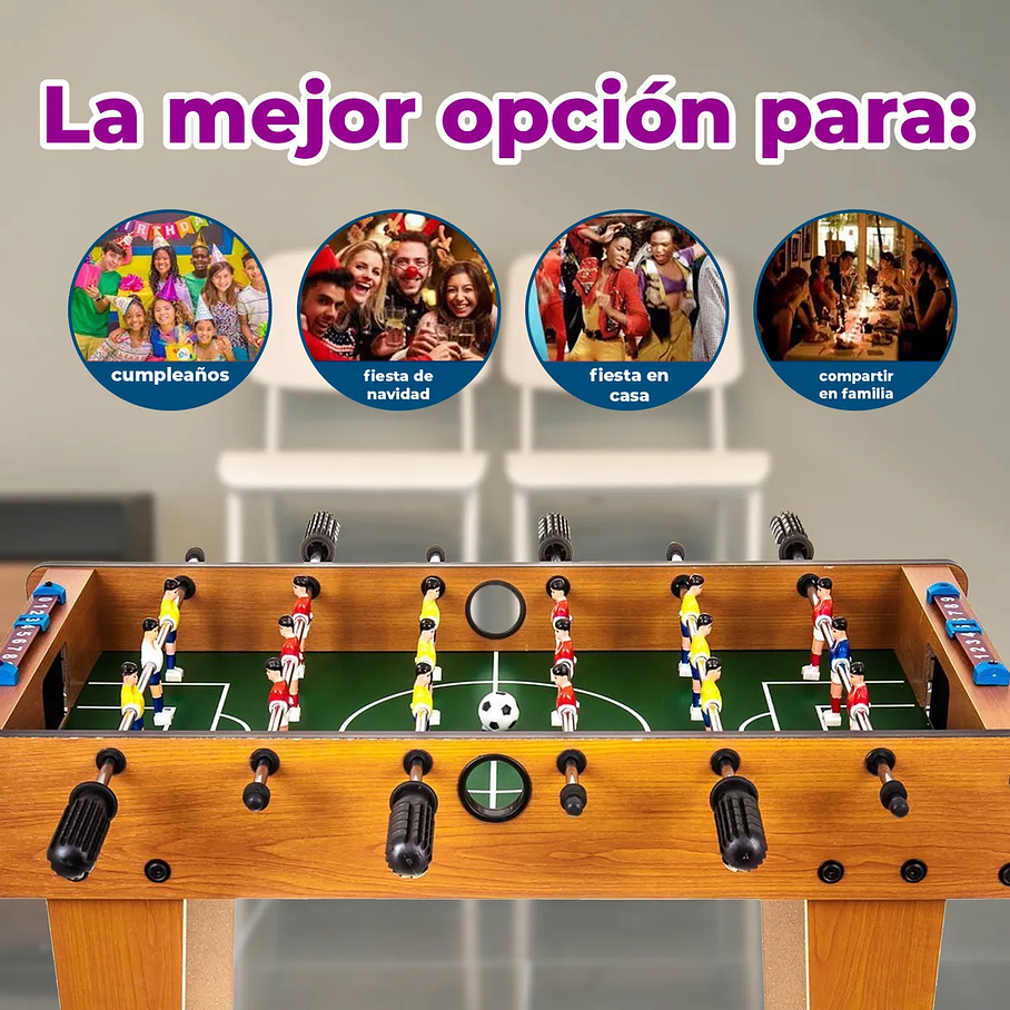 Futbol Mesa Taca Taca Con Patas Y Marcador Madera Mesa Niños  5