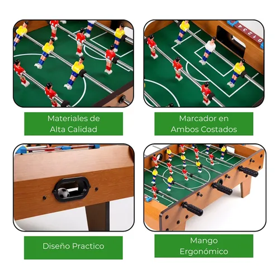 Futbol Mesa Taca Taca Con Patas Y Marcador Madera Mesa Niños  6