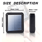 Bateria Portatil Externa 2 Usb Solar Powerbank Color Negro Capacidad 10.000 mah Multifuncional 4 Cables de Carga - Miniatura 6