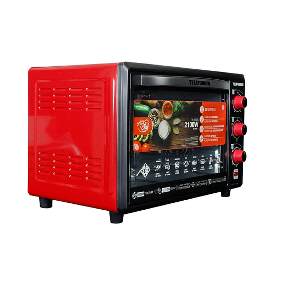 Horno Eléctrico Telefunken TF E550C 50 Lts 2100w 220v Horno Certificado 2