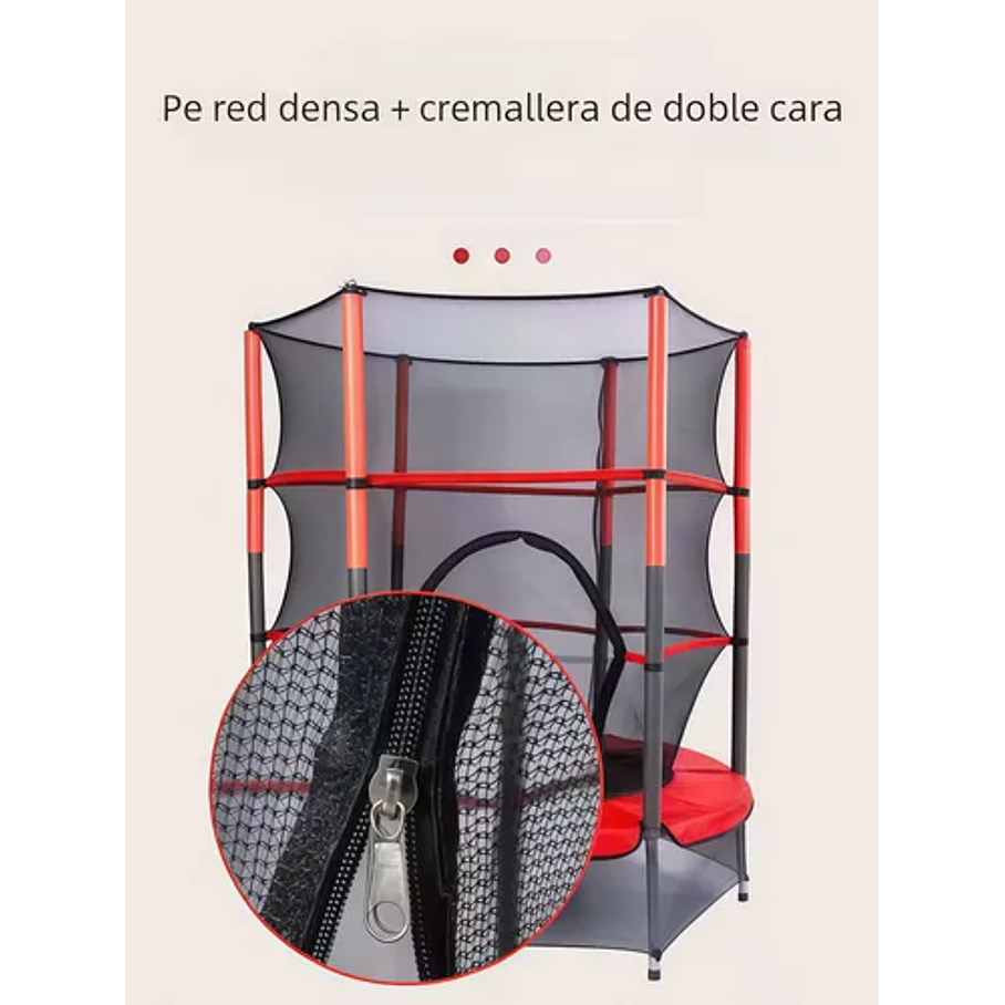 Mini Cama Elastica Saltarina Trampolín Niños Colores Color De La Lona De Salto Negro Color Del Cobertor De Resortes Rojo/Verde/Naranja 4