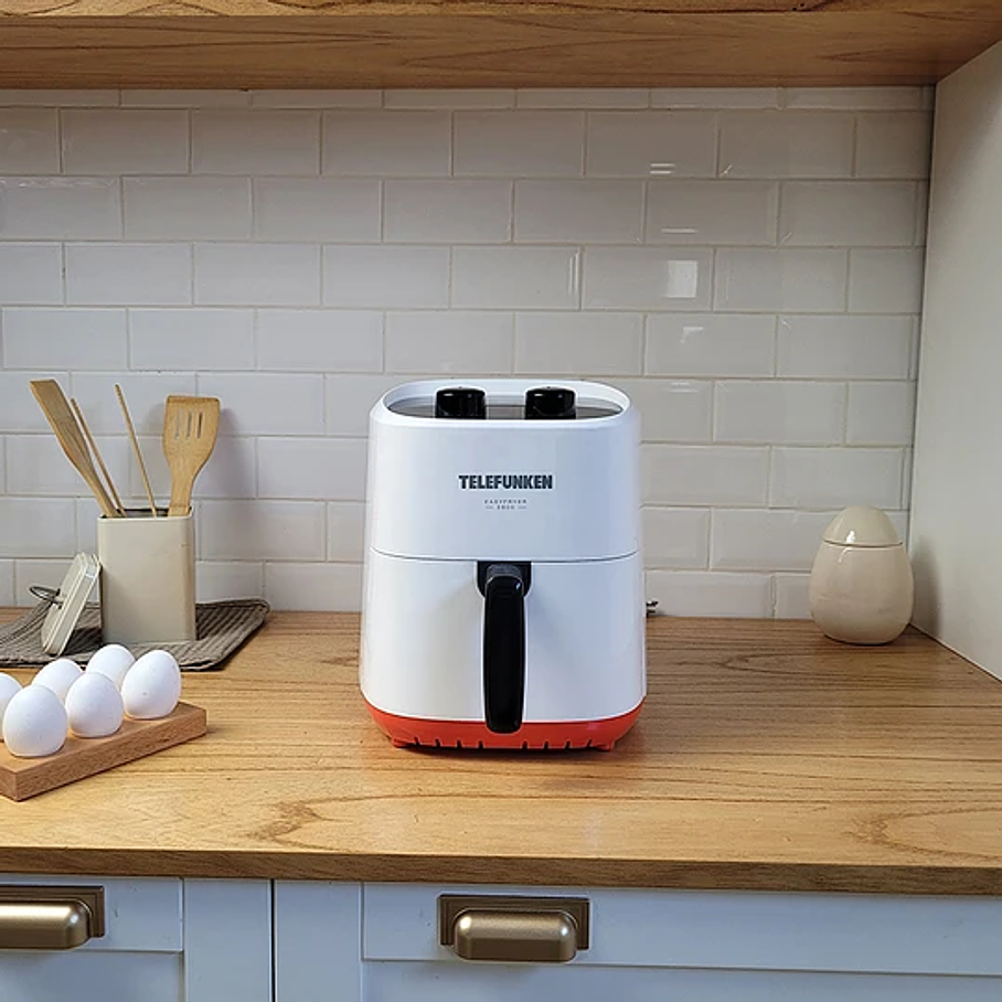 Freidora De Aire Telefunken Easyfryer 3600 3.6Lts Potencia 1400w Color Blanco  3