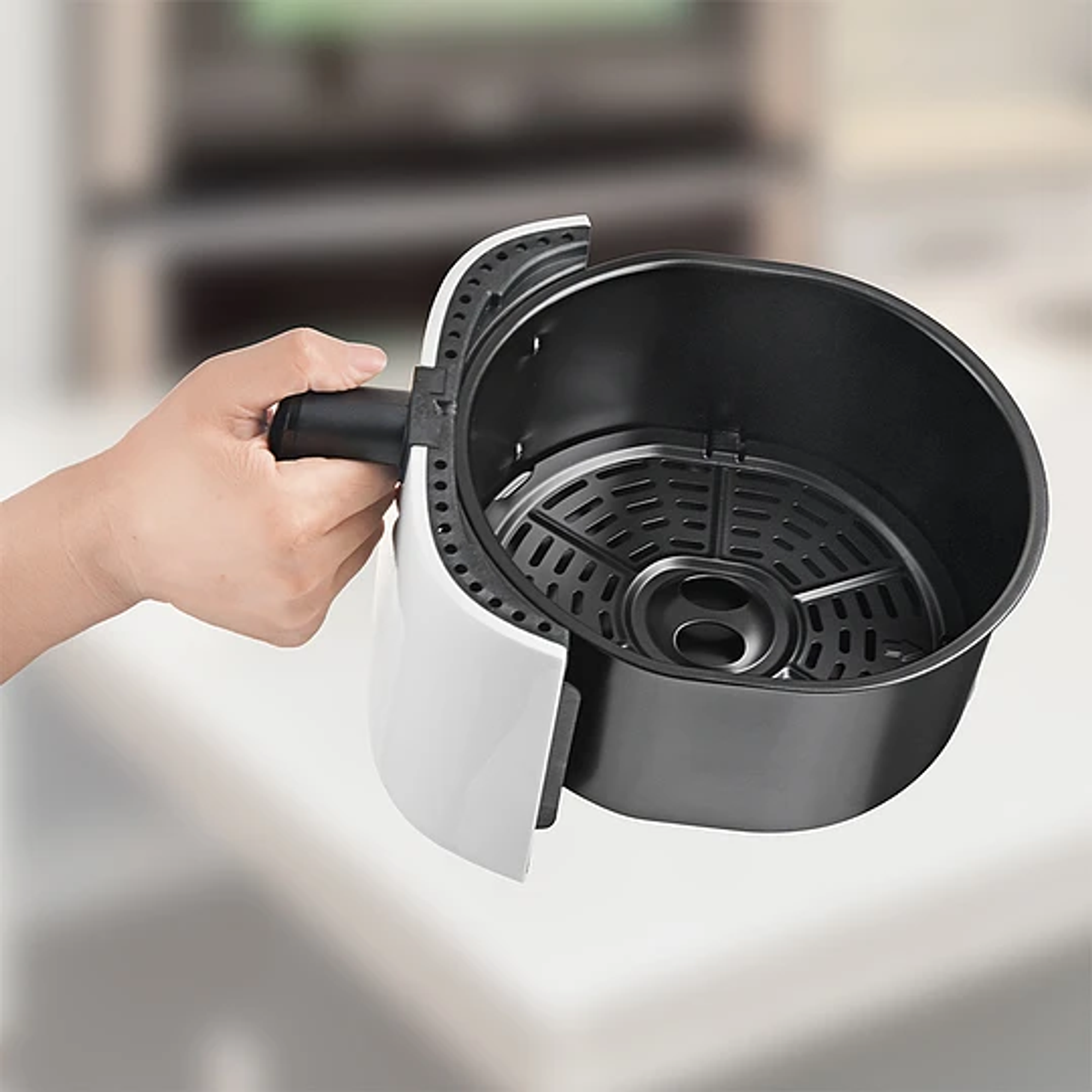 Freidora De Aire Telefunken Easyfryer 3600 3.6Lts Potencia 1400w Color Blanco  4