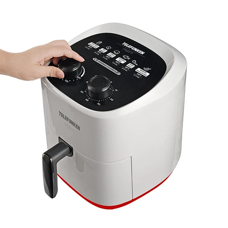 Freidora De Aire Telefunken Easyfryer 3600 3.6Lts Potencia 1400w Color Blanco  5