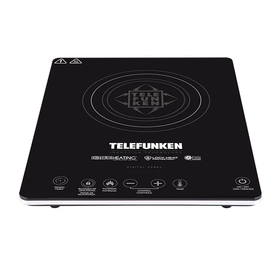 Cocinilla Eléctrica Por Inducción Telefunken TF AI9000 220v 2100w Potencia Táctil Vidrio 3