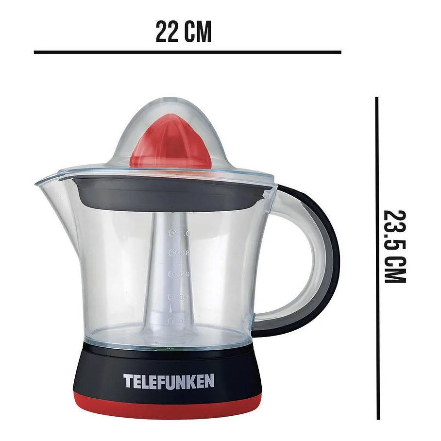 Exprimidor Eléctrico Telefunken Juicer 1250 Para Naranja Limón Y Otras Frutas 4