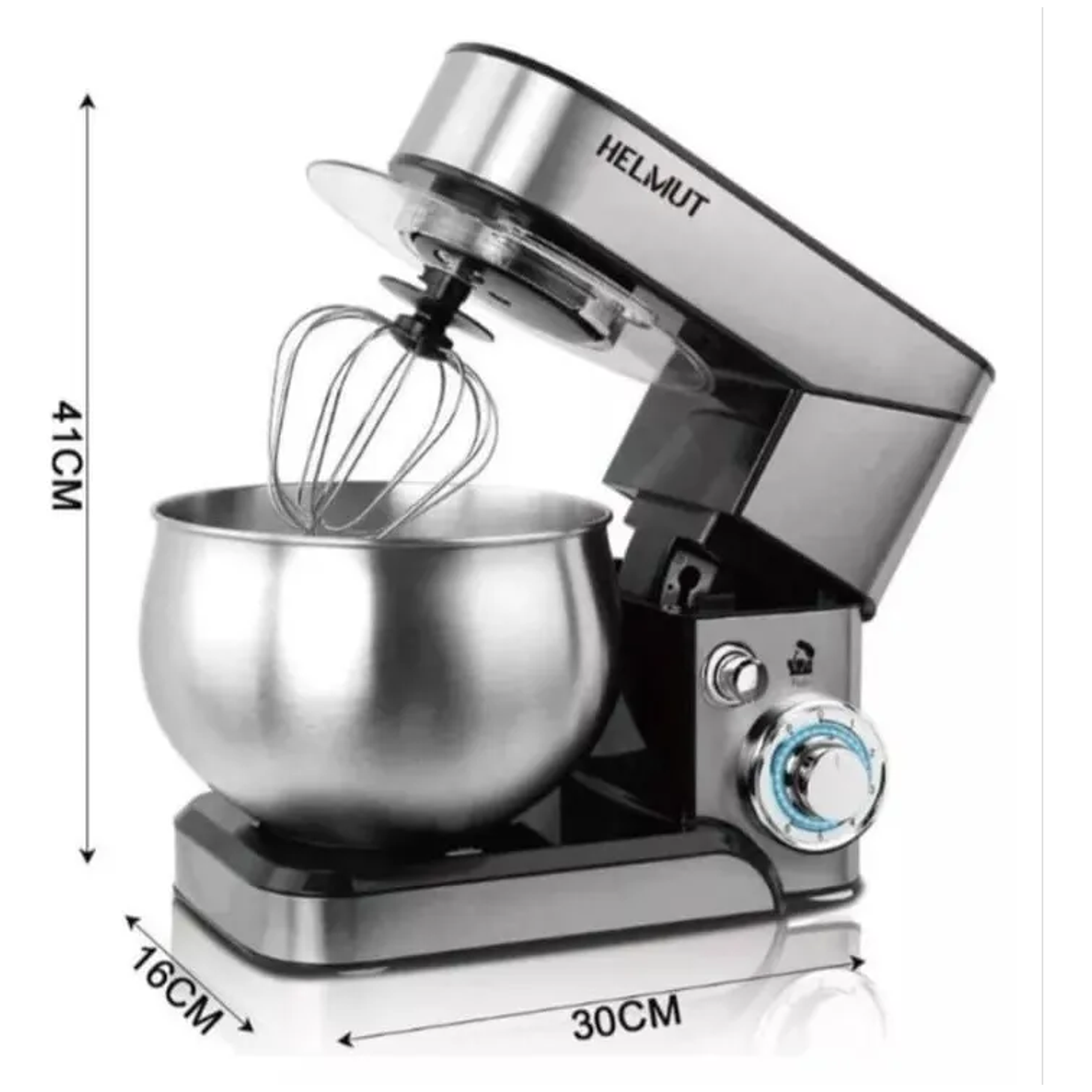 Batidora Pedestal Eléctrica Batidora De Pie Acero Inoxidable Color Plateado 5,8 Lts Acero Inoxidable 8