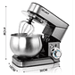 Batidora Pedestal Eléctrica Batidora De Pie Acero Inoxidable Color Plateado 5,8 Lts Acero Inoxidable - Miniatura 8