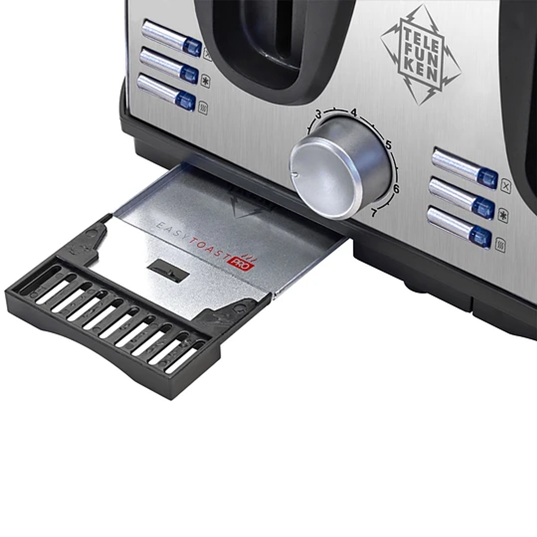 Tostador Eléctrico 4 Rebanadas Acero Color Gris Easytoast Pro Potencia 1450W 4