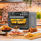 Freidora De Aire Horno Telefunken Aerofryer 320 Digital 32lt Color Gris Oscuro AirChef 3