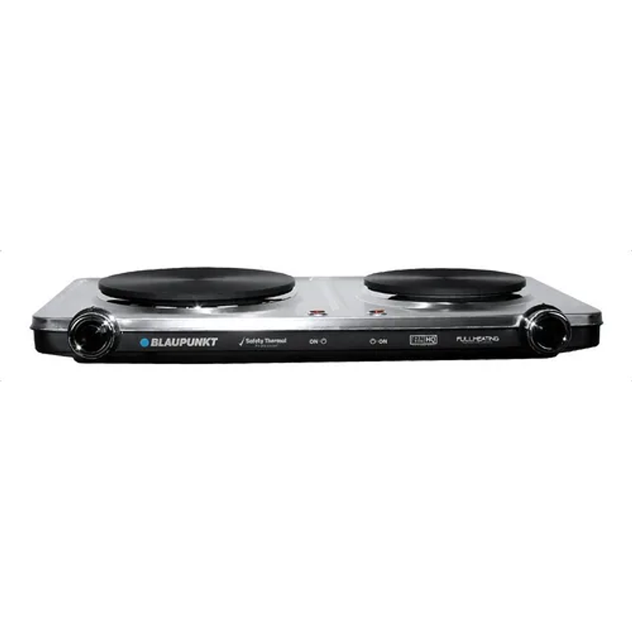 Encimera Con Alimentación Eléctrica - Blaupunkt Bp-ae12900 Color Plateado - 2 Hornillas 3