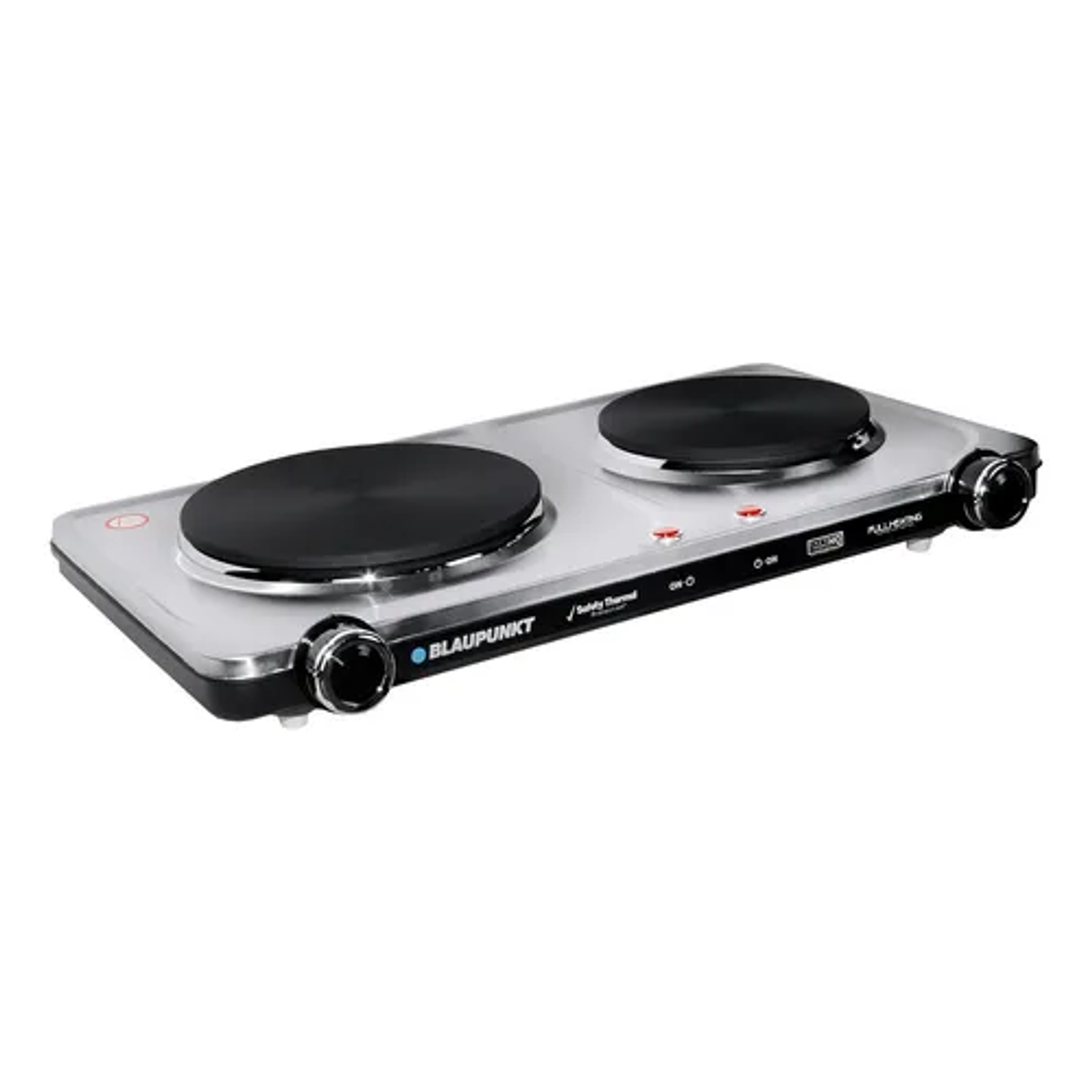 Encimera Con Alimentación Eléctrica - Blaupunkt Bp-ae12900 Color Plateado - 2 Hornillas 4
