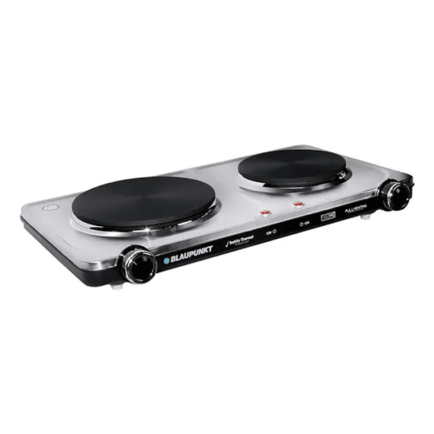 Encimera Con Alimentación Eléctrica - Blaupunkt Bp-ae12900 Color Plateado - 2 Hornillas 4
