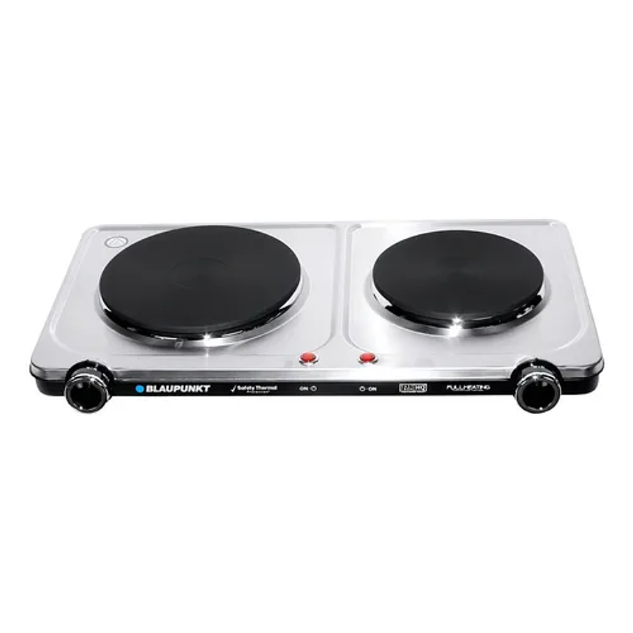 Encimera Con Alimentación Eléctrica - Blaupunkt Bp-ae12900 Color Plateado - 2 Hornillas 5