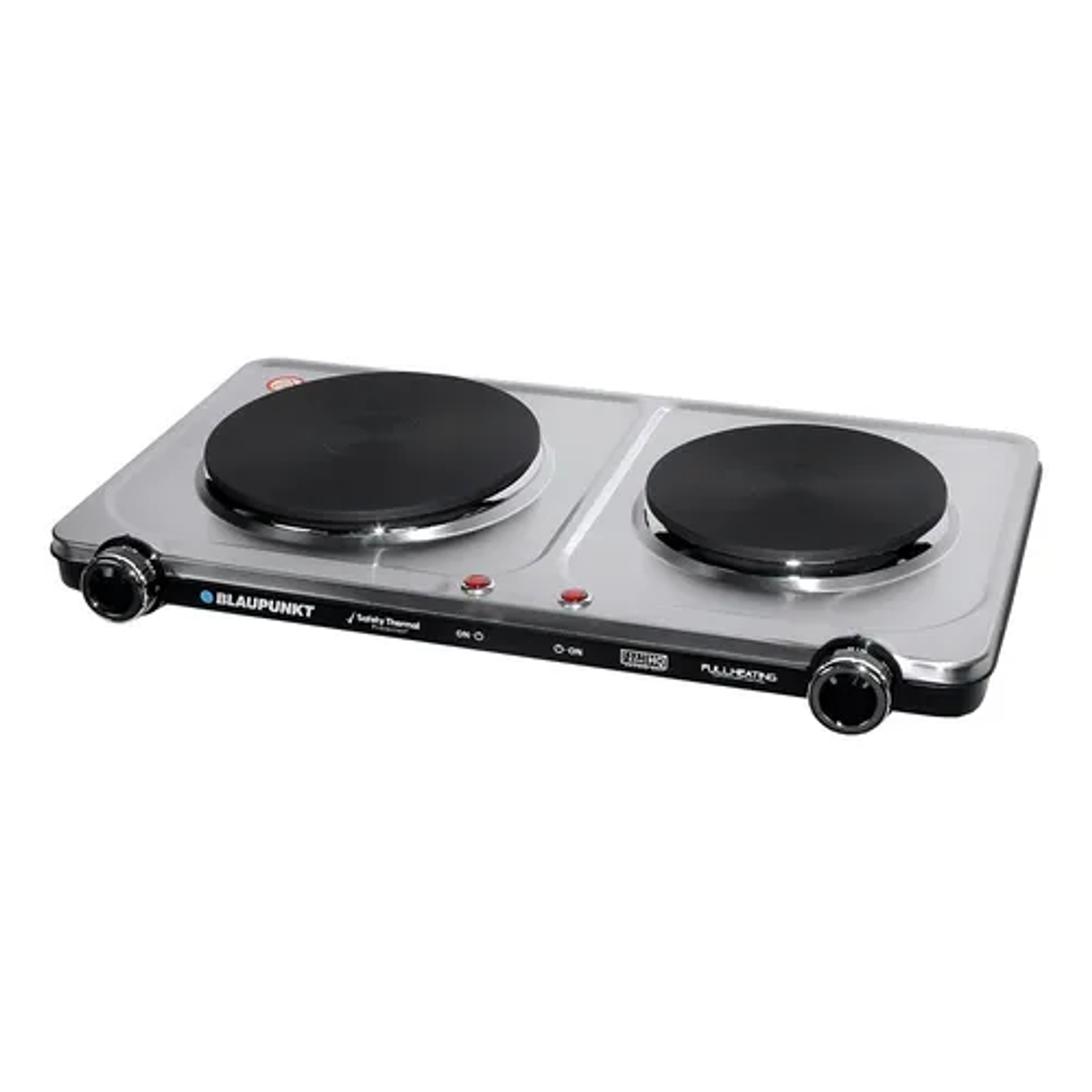 Encimera Con Alimentación Eléctrica - Blaupunkt Bp-ae12900 Color Plateado - 2 Hornillas 2