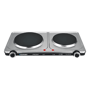 Encimera Con Alimentación Eléctrica - Blaupunkt Bp-ae12900 Color Plateado - 2 Hornillas
