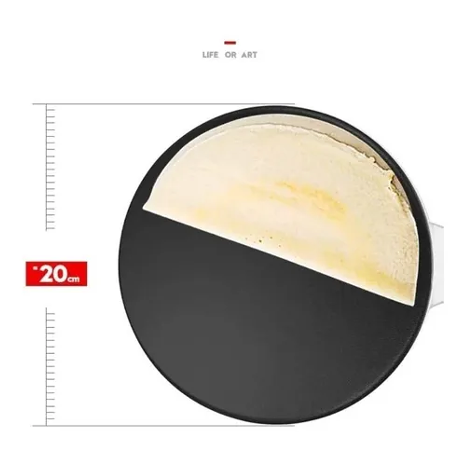 Panquequera Eléctrica Crepes Máquina Panquecas 20cm Panquequ Color Rojo 4