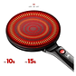 Panquequera Eléctrica Crepes Máquina Panquecas 20cm Panquequ Color Rojo - Miniatura 5