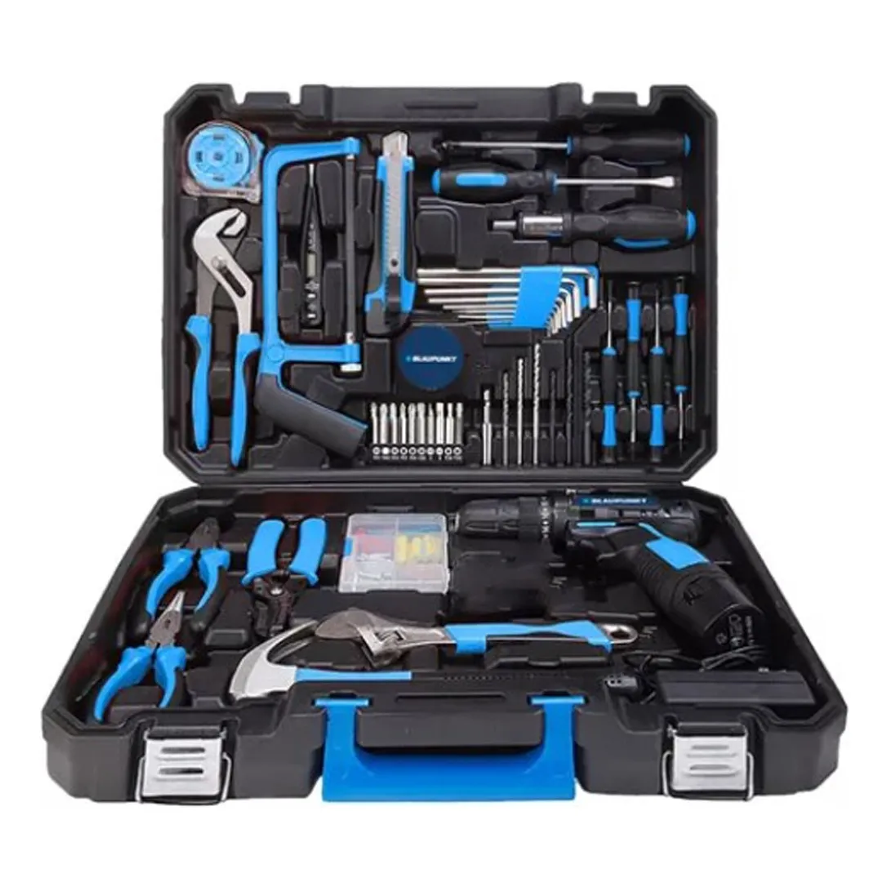 Set X142 Herramientas Manuales Power Kit 800 Blaupunkt Con Taladro Kit Herramientas Multifuncional  1