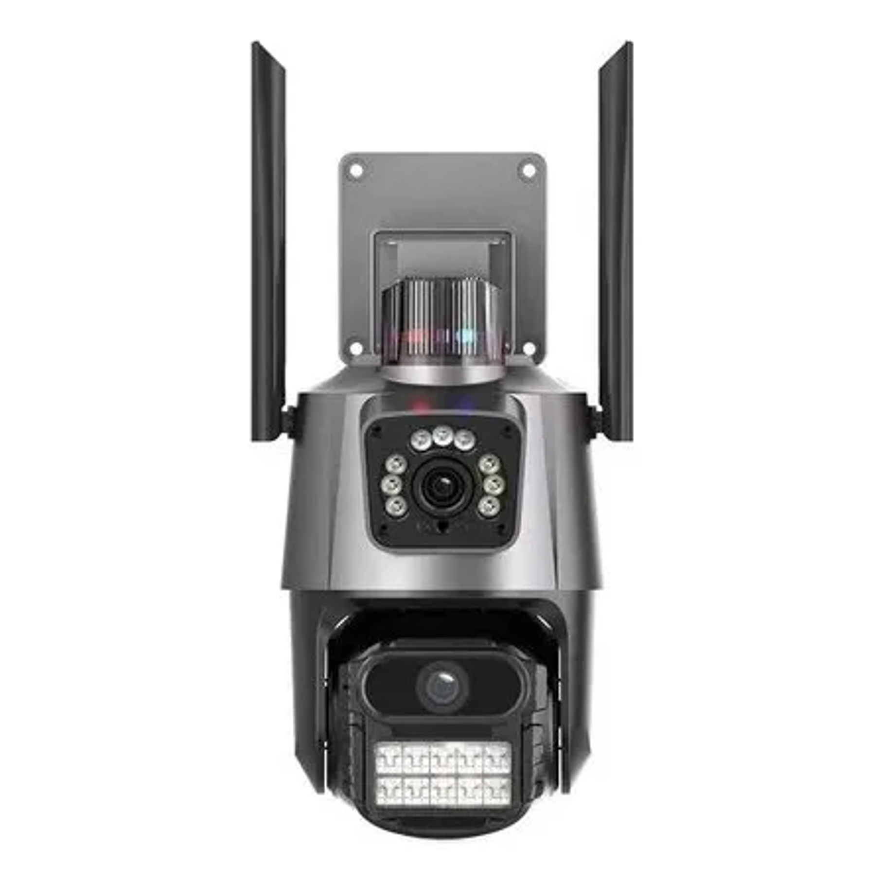 Cámara De Vigilancia Modelo V.A 1 Unidad Negro Sirena Luz Led IP WIFI Smart Camare 2