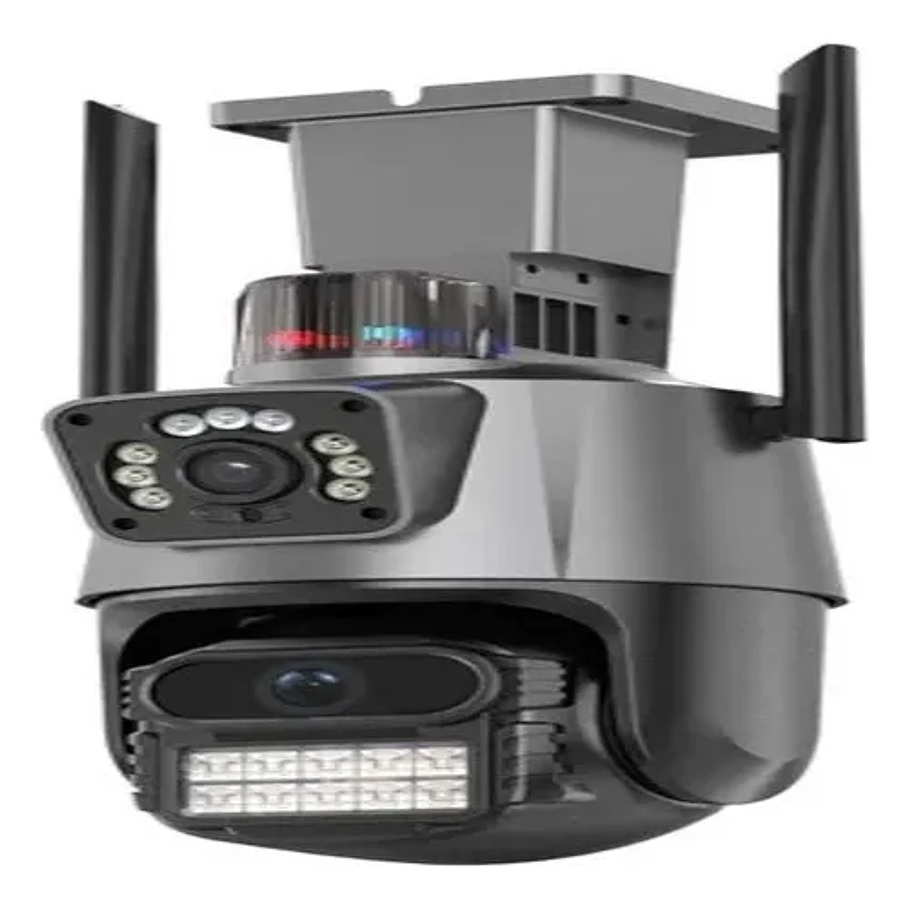 Cámara De Vigilancia Modelo V.A 1 Unidad Negro Sirena Luz Led IP WIFI Smart Camare 3