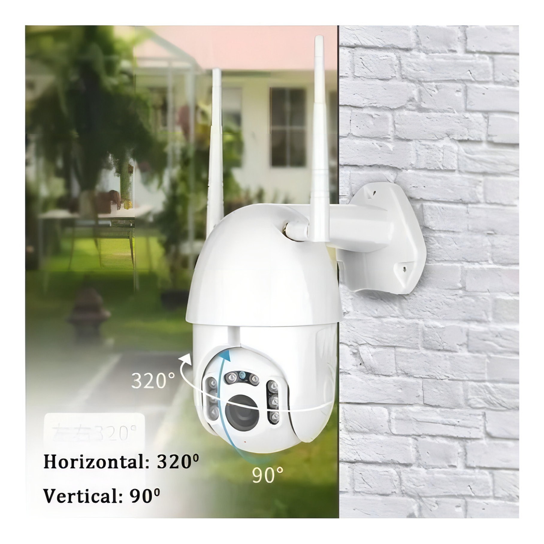 Camaras De Seguridad Wifi Camara Ip Interior Exterior Wifi Color Blanco Camara Domo Exterior Protección IP 4