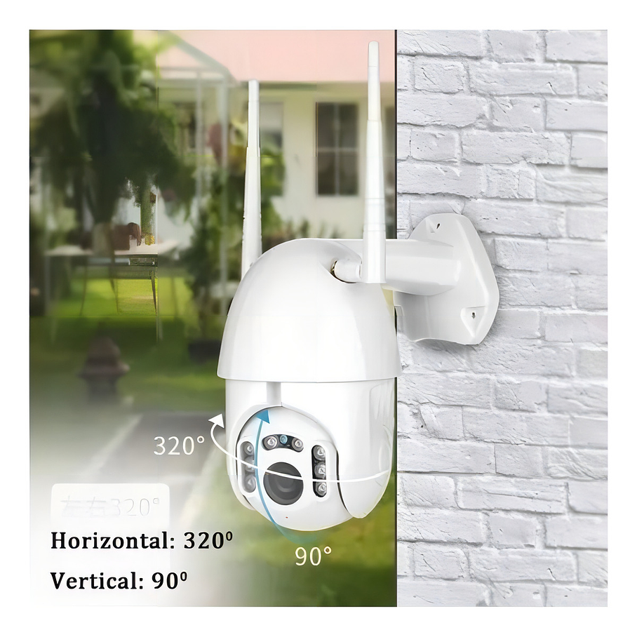 Camaras De Seguridad Wifi Camara Ip Interior Exterior Wifi Color Blanco Camara Domo Exterior Protección IP 4