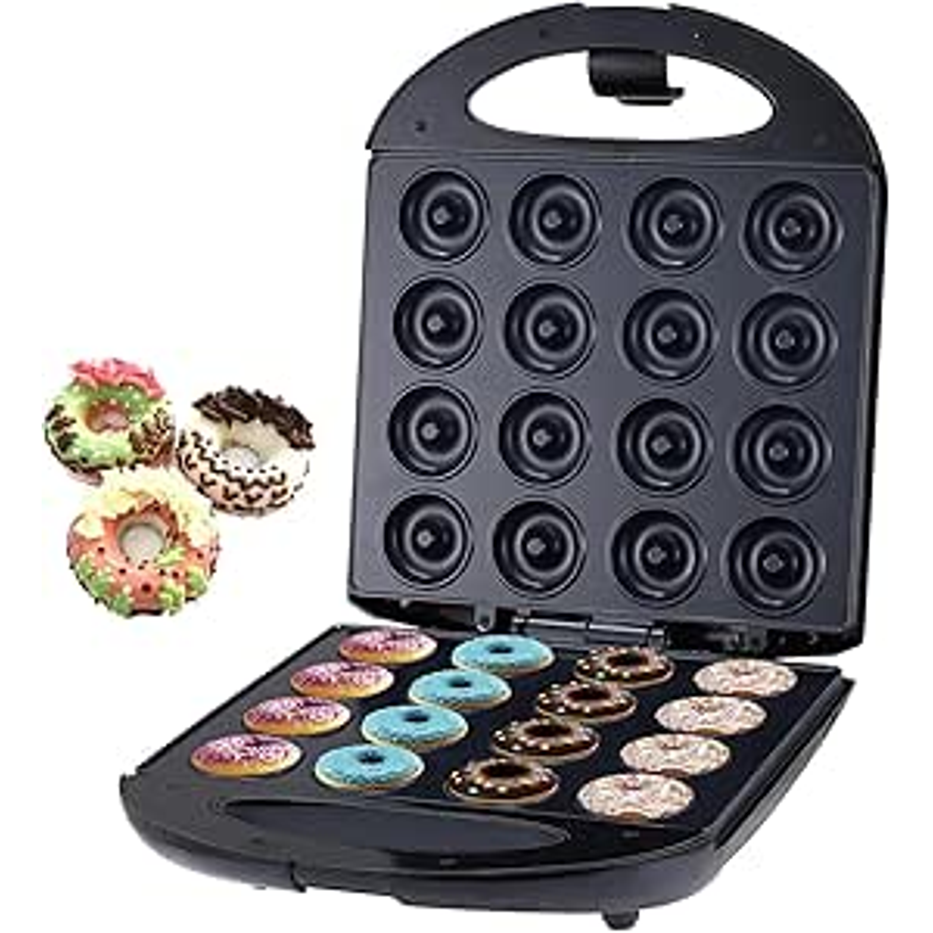 Maquina Para 16 Mini Donas Donuts Rosquillas Antiadherente 1