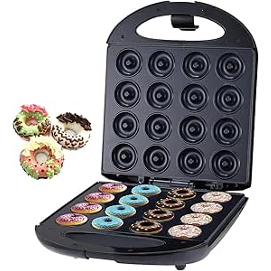 Maquina Para 16 Mini Donas Donuts Rosquillas Antiadherente 1